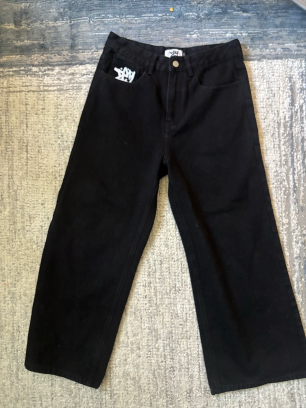 Men's Straight Black Jeans - Timeless Straight-Leg Fit